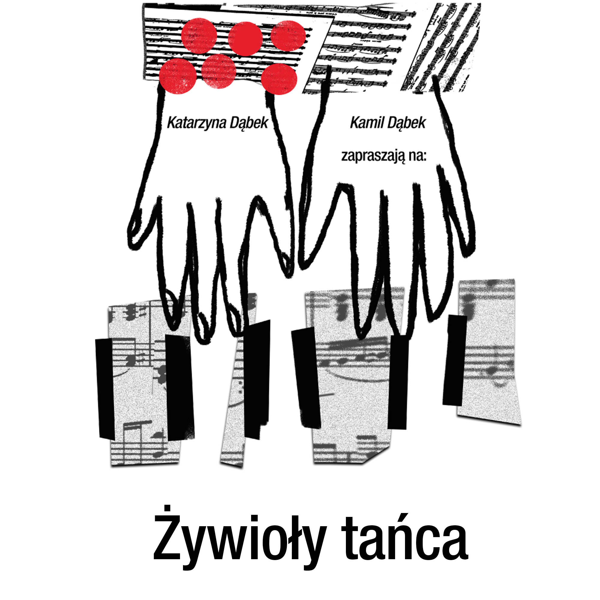 ilustraca przedstawiajaca rece grajace na fortepianie
